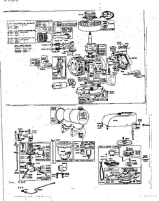 Replacement Parts Diagram and Parts List for 6HFB 309710 - 309900 Briggs and Stratton Engine